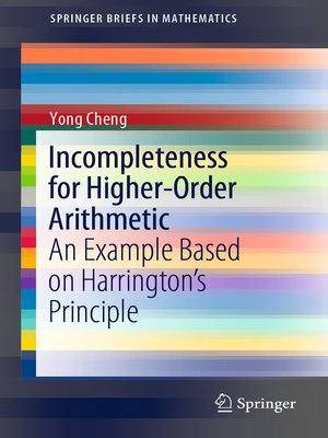 cover image of Incompleteness for Higher-Order Arithmetic